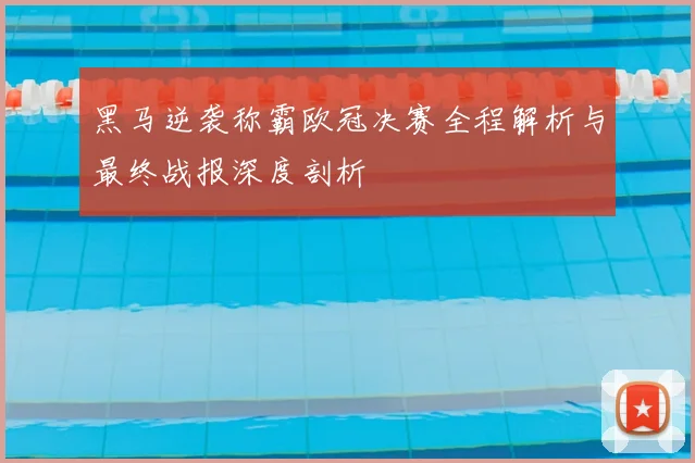 黑马逆袭称霸欧冠决赛全程解析与最终战报深度剖析